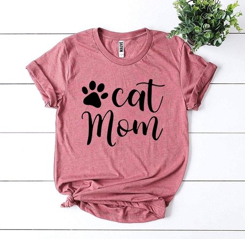 Cat Mom T-shirt - Image 4